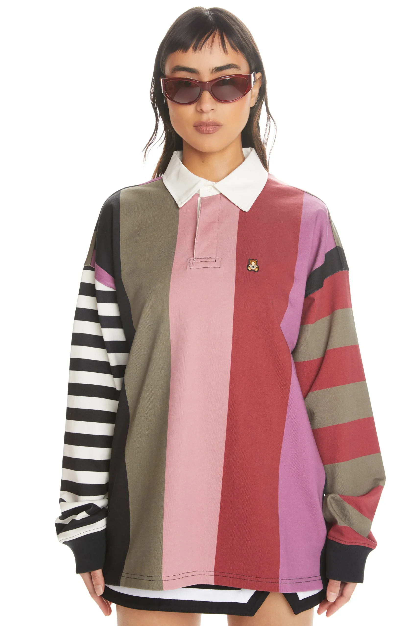 Stripe Block Polo-Teddy Fresh Fashion