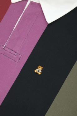 Stripe Block Polo-Teddy Fresh Fashion