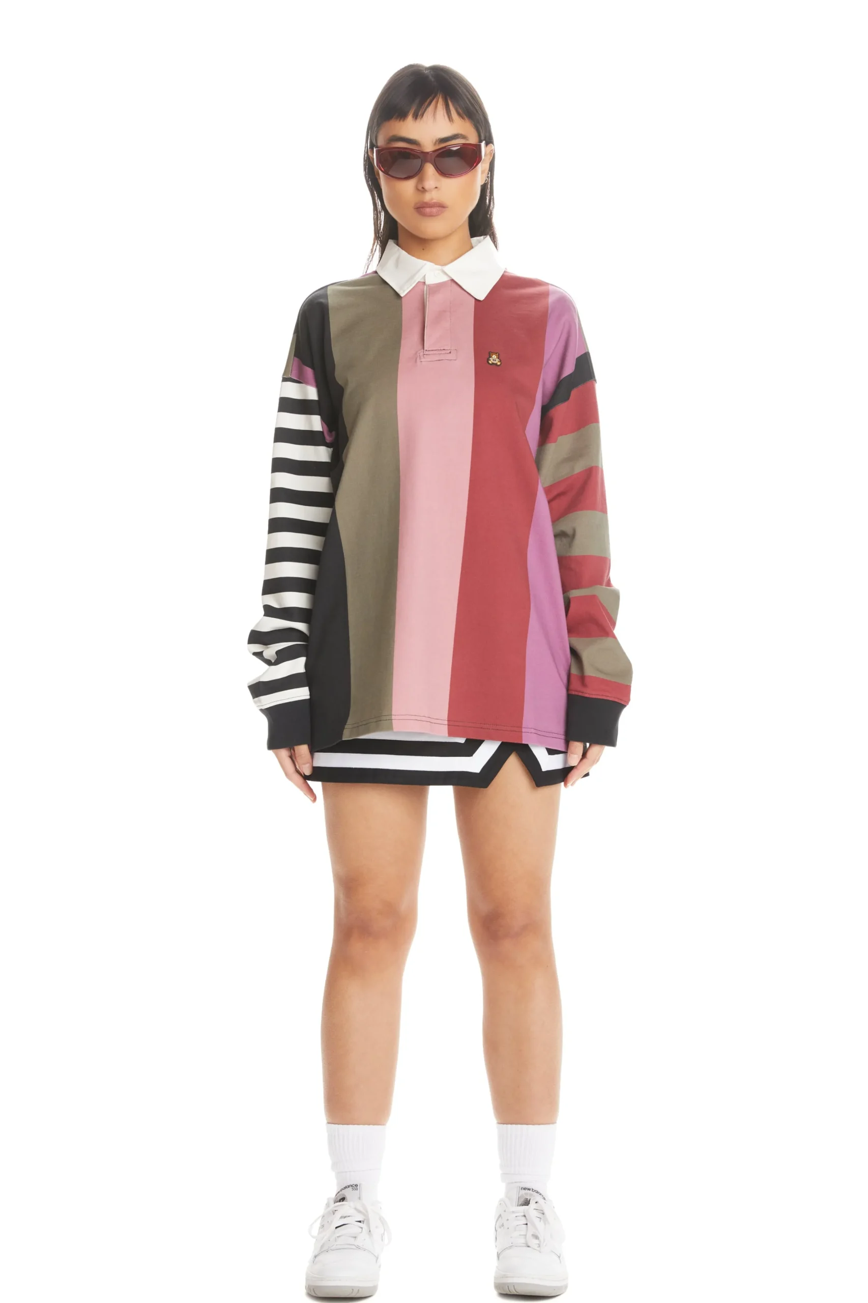 Stripe Block Polo-Teddy Fresh Fashion