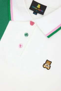 Striped Button Pique Shirt-Teddy Fresh Discount