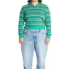 Striped Knit Half Zip Top-Teddy Fresh Flash Sale