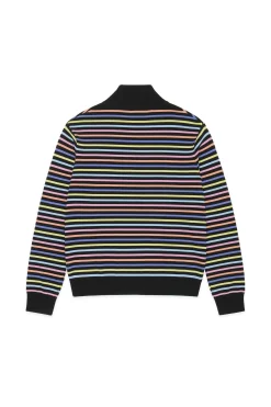 Striped Knit Half Zip Top-Teddy Fresh Flash Sale