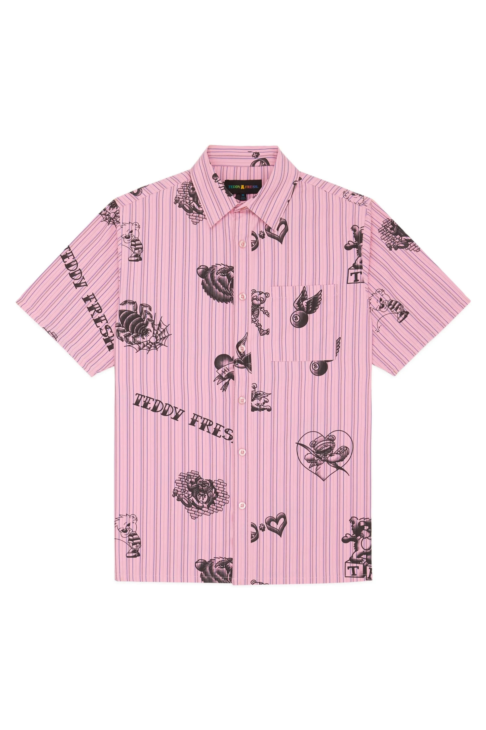 Tattoo Button Up Shirt-Teddy Fresh Online