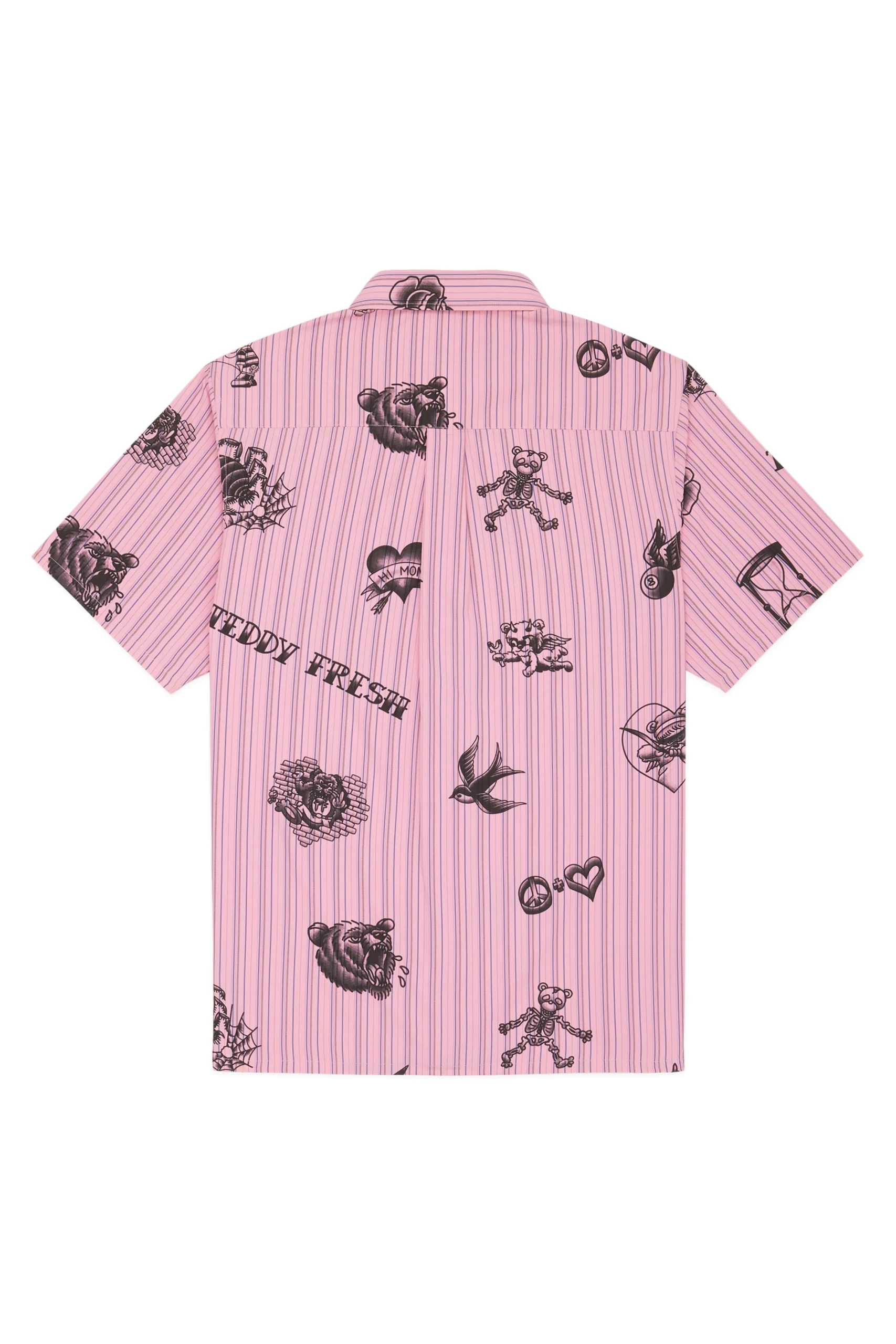 Tattoo Button Up Shirt-Teddy Fresh Online