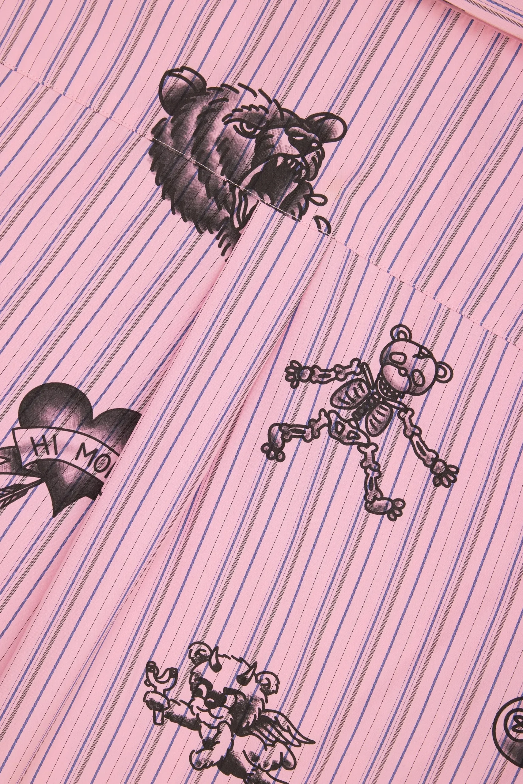 Tattoo Button Up Shirt-Teddy Fresh Online