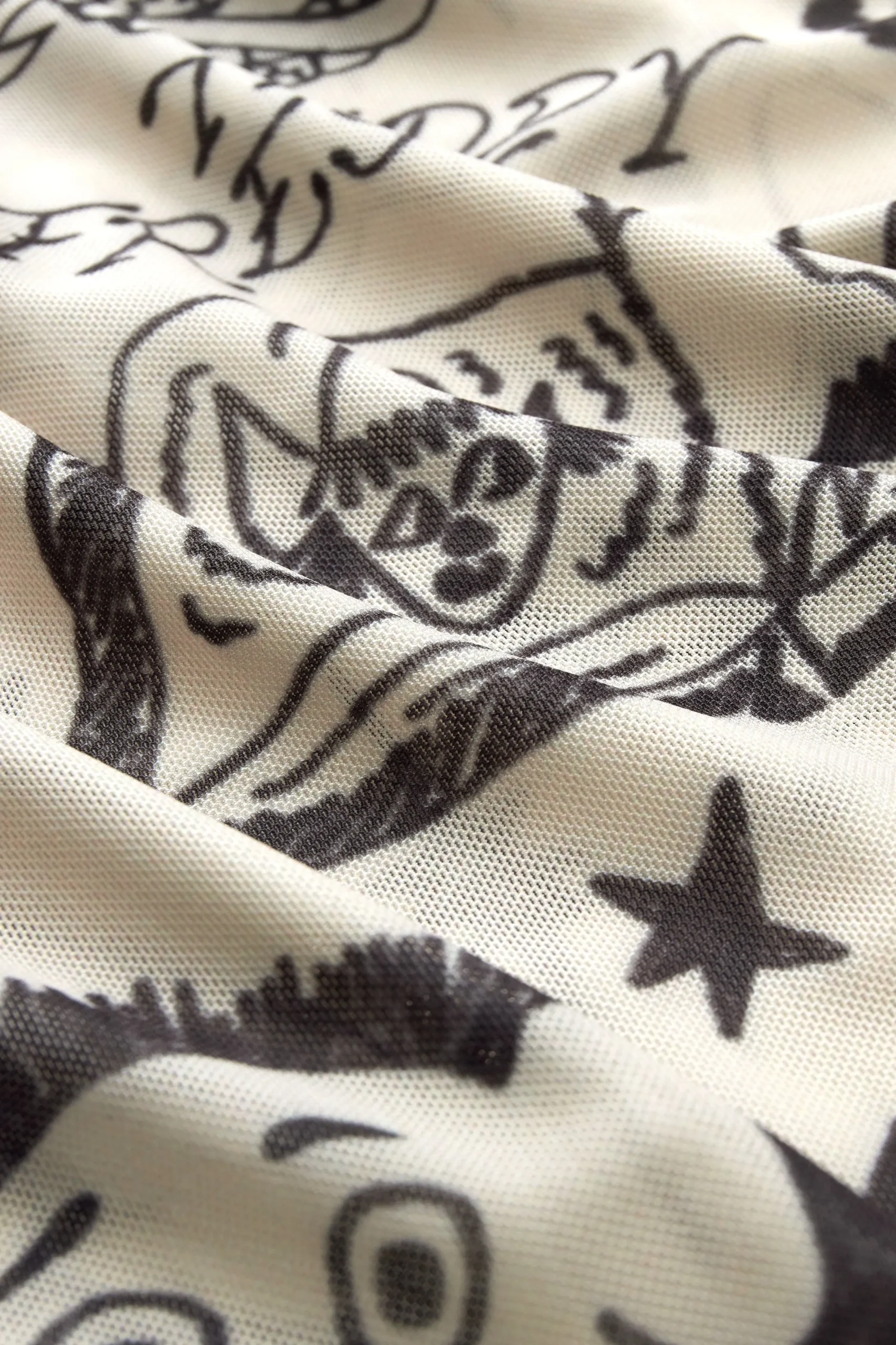 Tattoo Mesh Top-Teddy Fresh Online