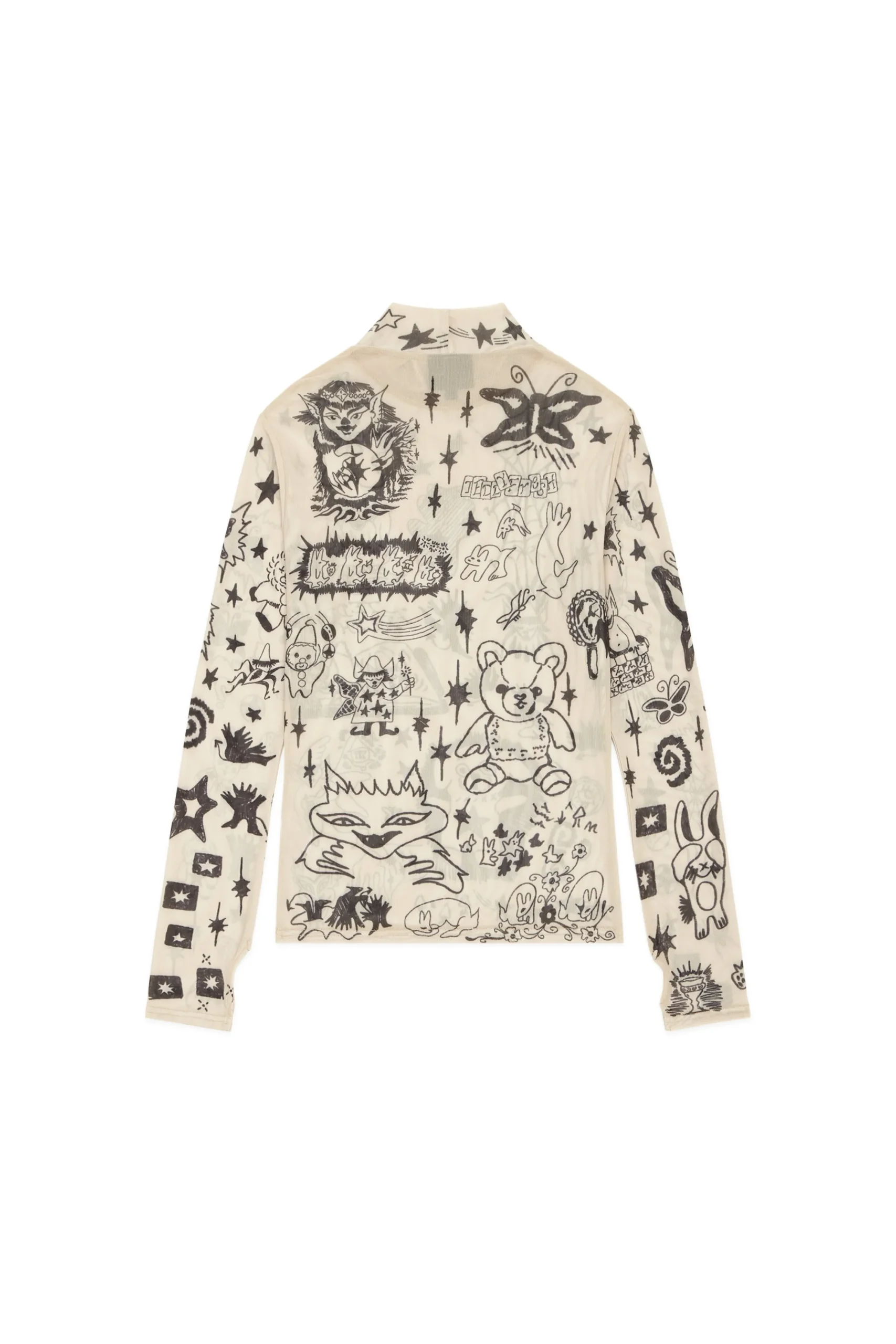 Tattoo Mesh Top-Teddy Fresh Online
