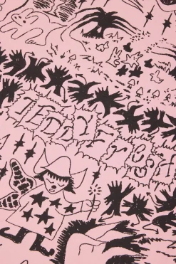 Tattoo Print Tee-Teddy Fresh Best Sale