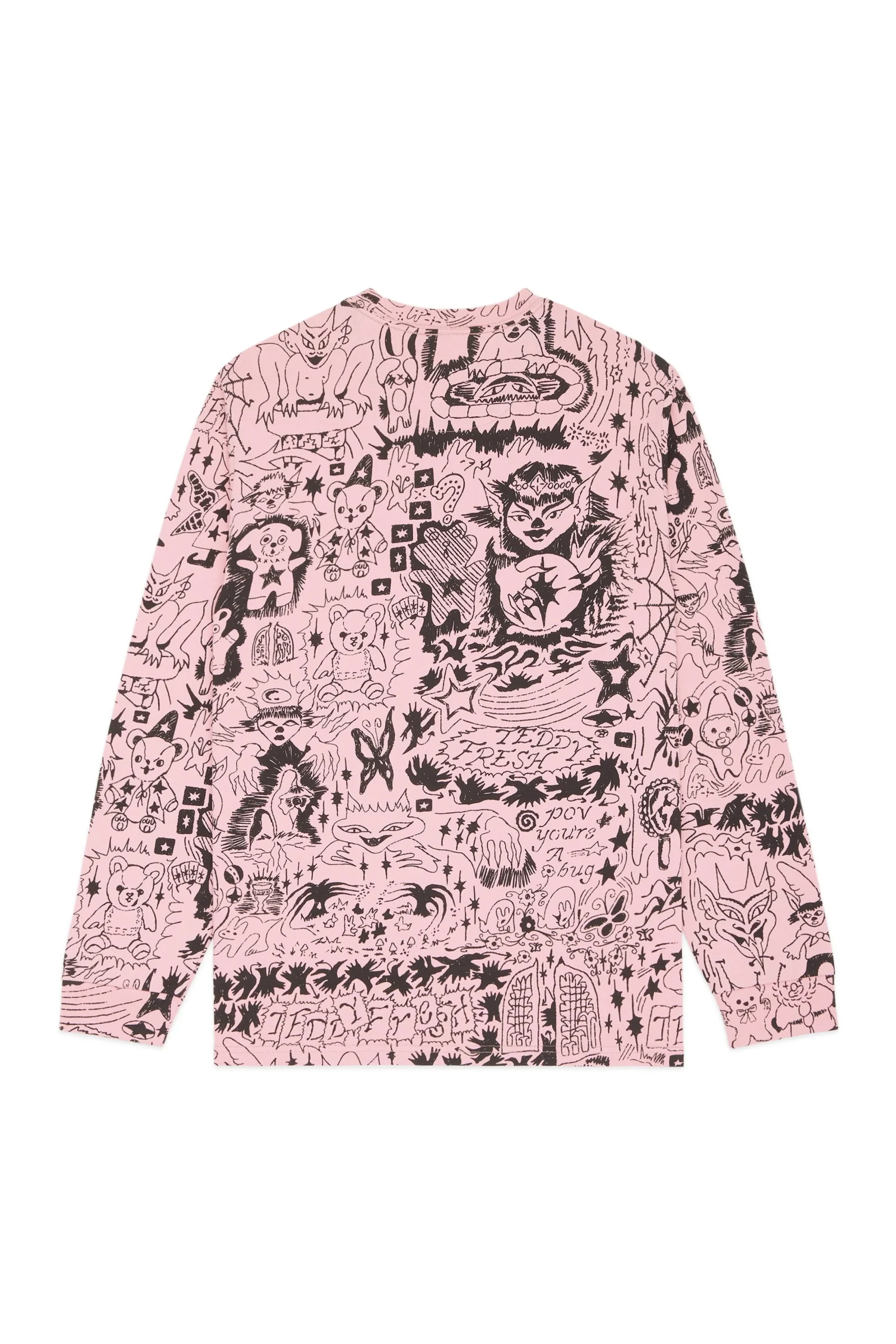 Tattoo Print Tee-Teddy Fresh Best Sale