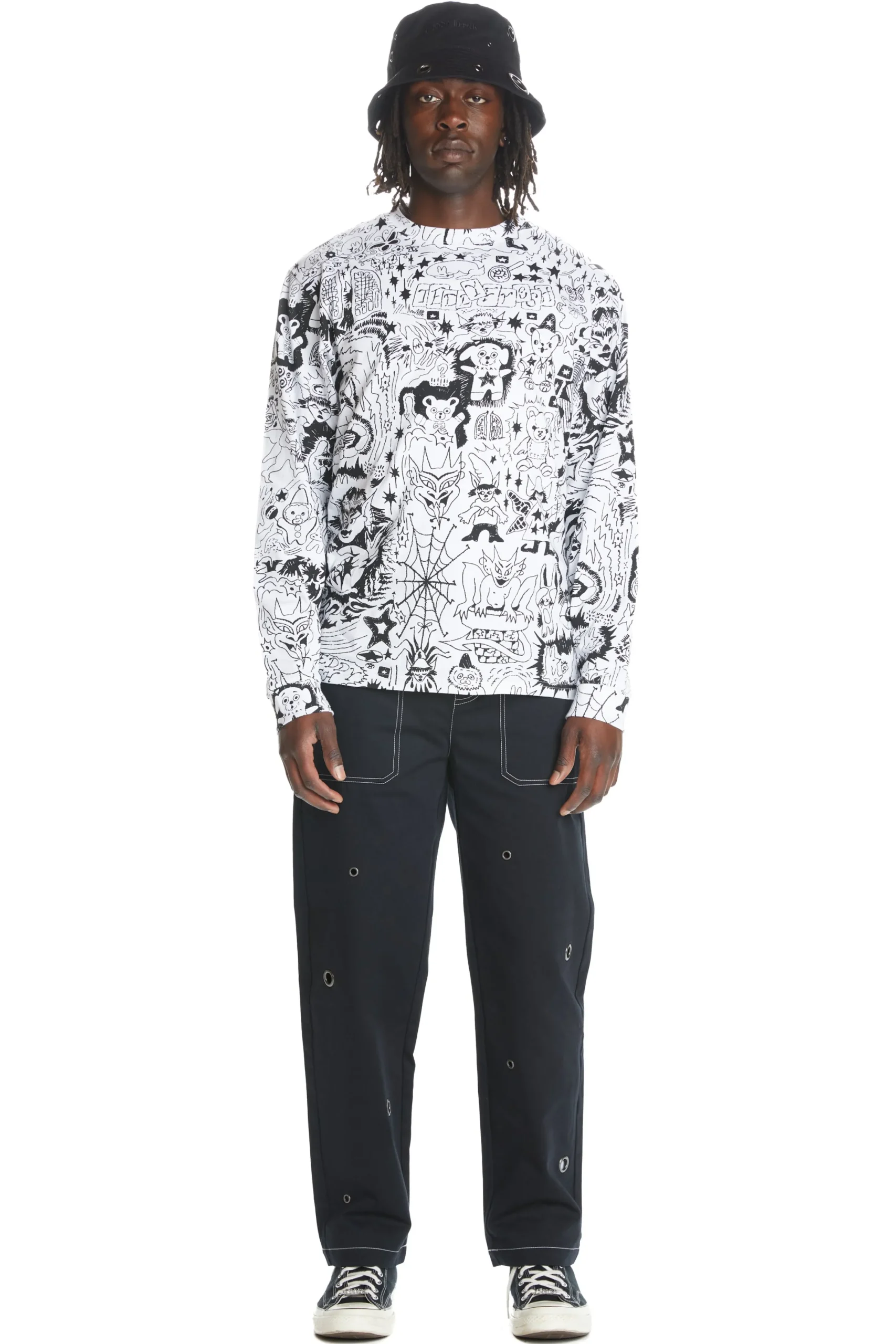 Tattoo Print Tee-Teddy Fresh Best Sale