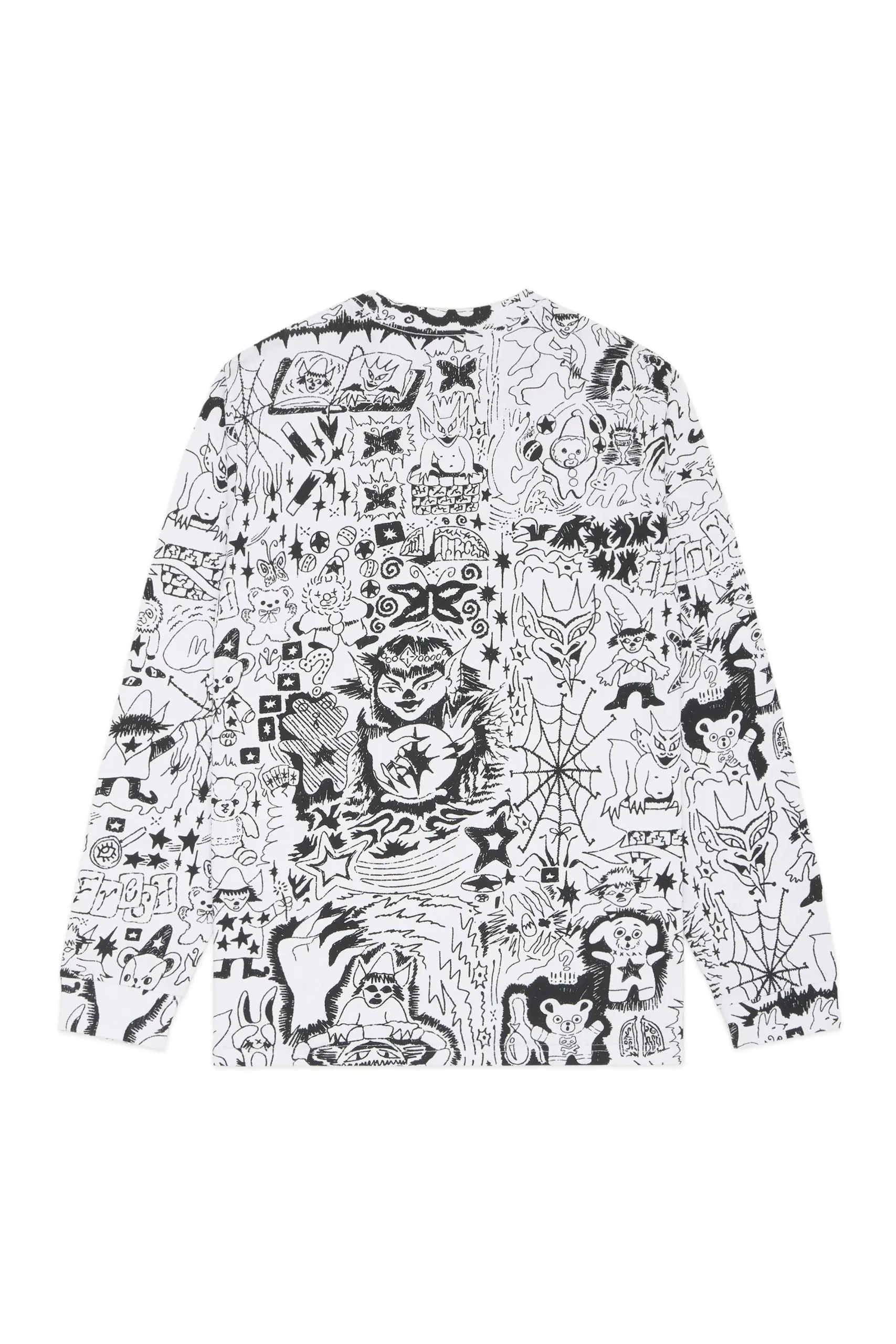 Tattoo Print Tee-Teddy Fresh Best Sale