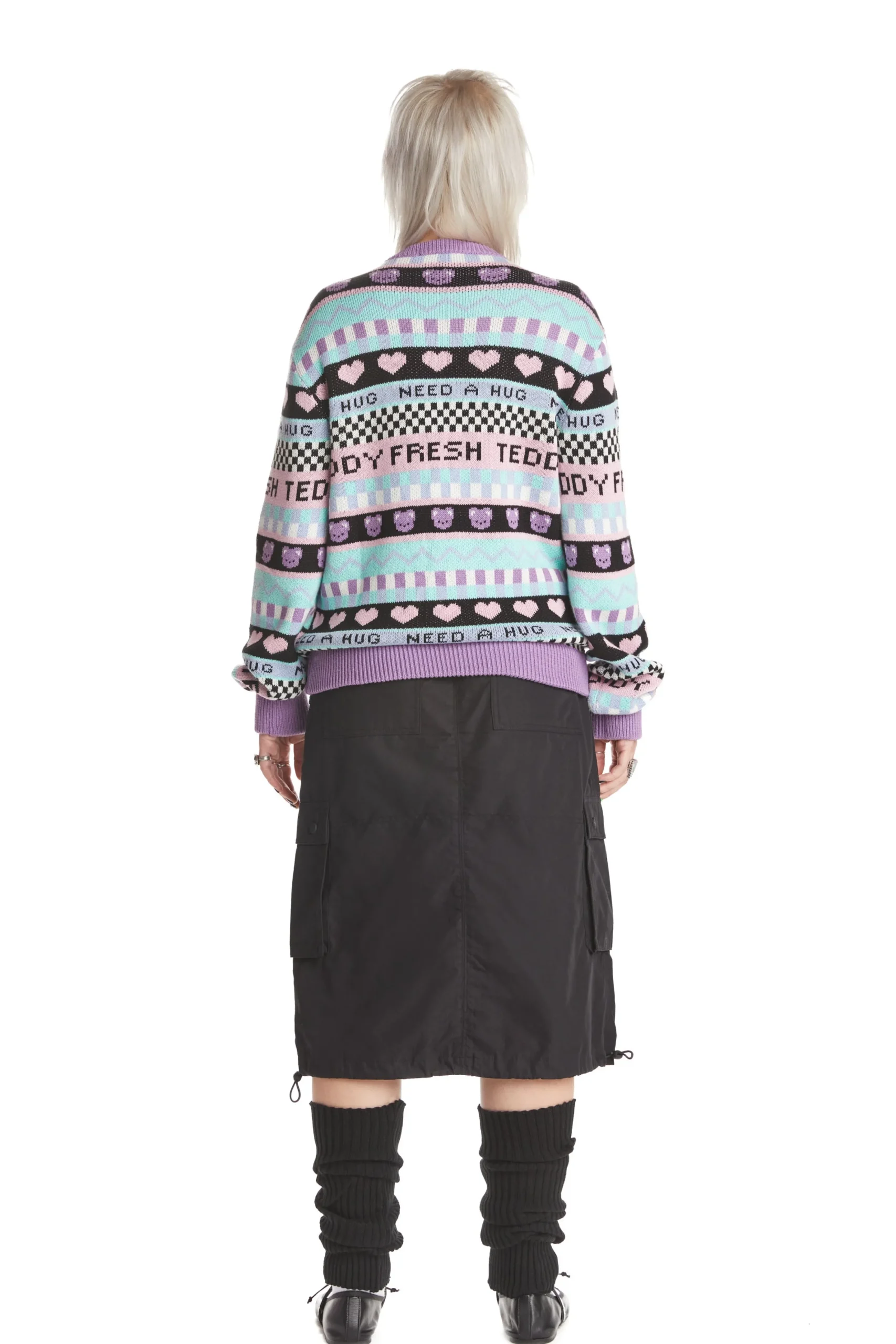 TF Pattern Stripe Sweater-Teddy Fresh Outlet