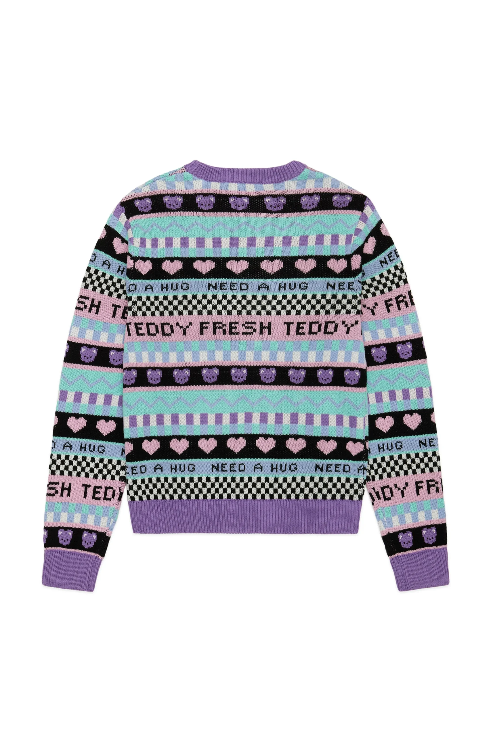 TF Pattern Stripe Sweater-Teddy Fresh Outlet
