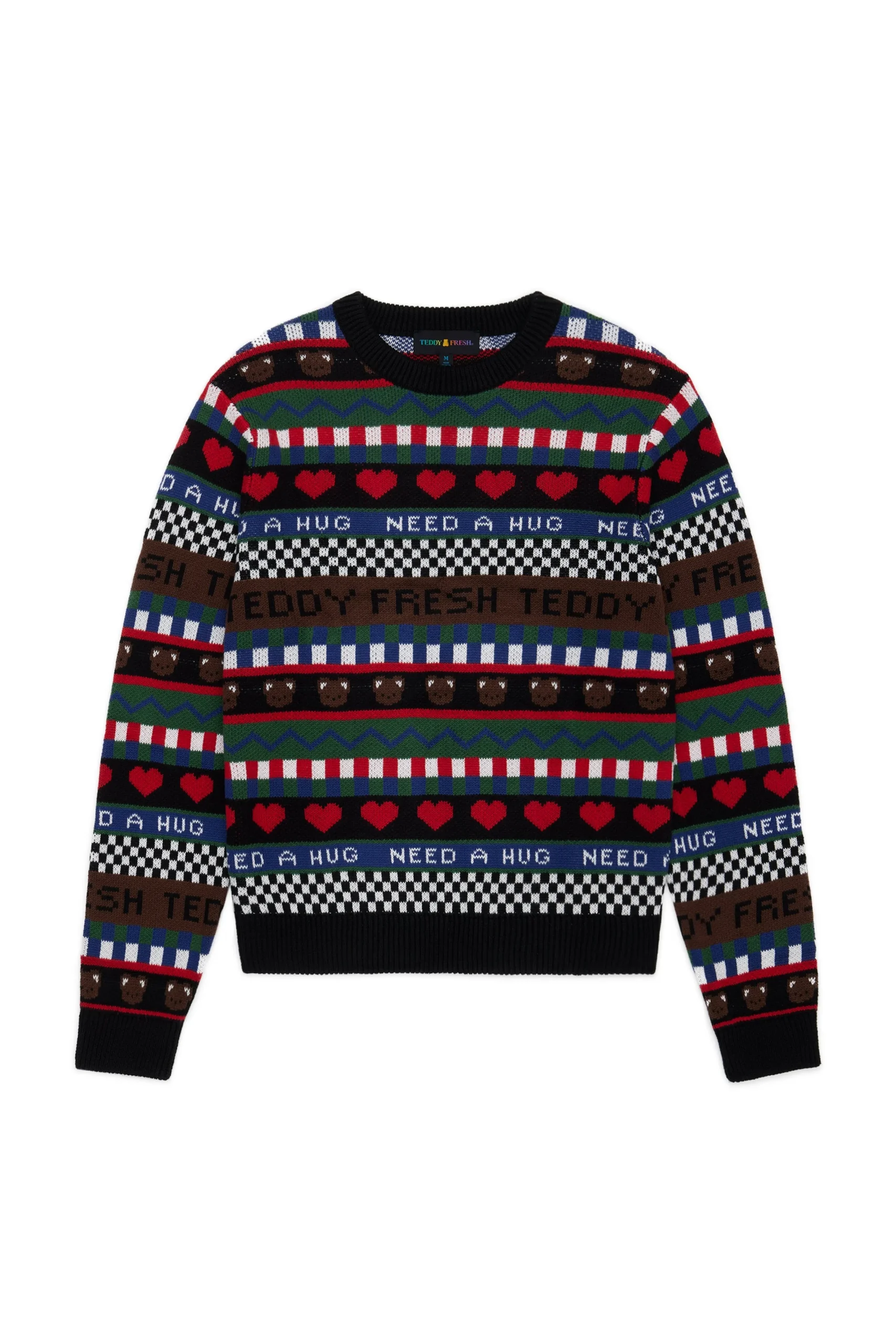 TF Pattern Stripe Sweater-Teddy Fresh Outlet