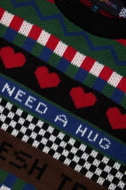 TF Pattern Stripe Sweater-Teddy Fresh Outlet