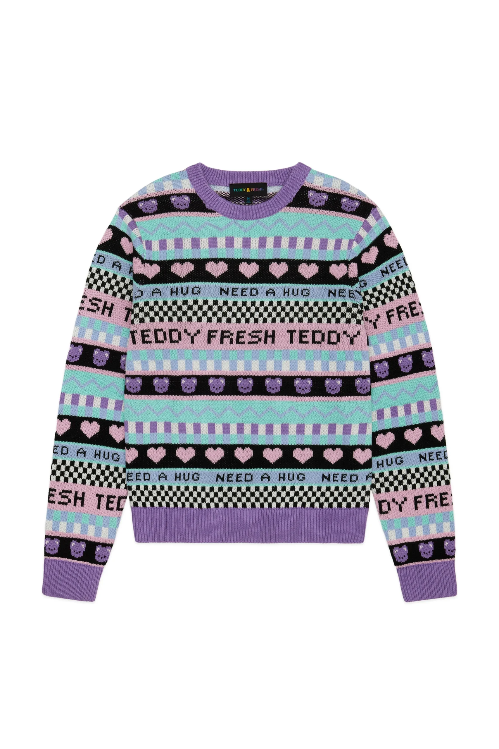 TF Pattern Stripe Sweater-Teddy Fresh Outlet