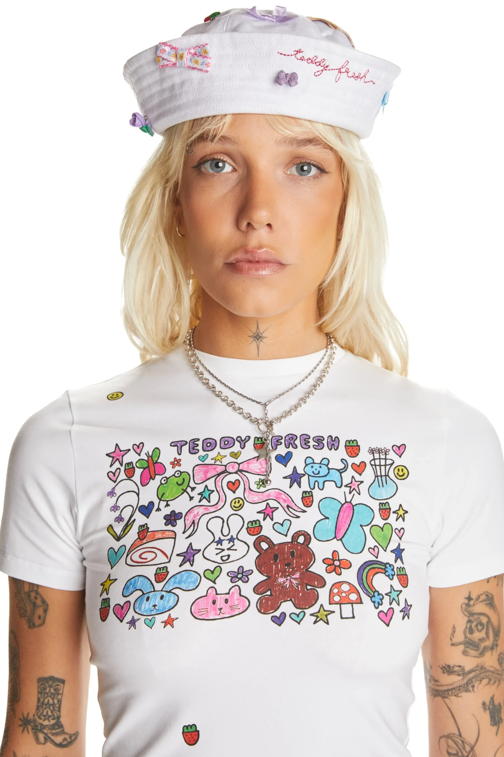 TF X Blo_oberry Fitted Tee-Teddy Fresh Fashion
