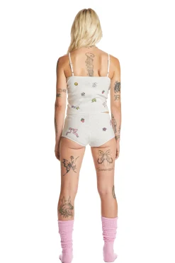 TF X Blo_oberry Little Bow Pointelle Camisole-Teddy Fresh Clearance