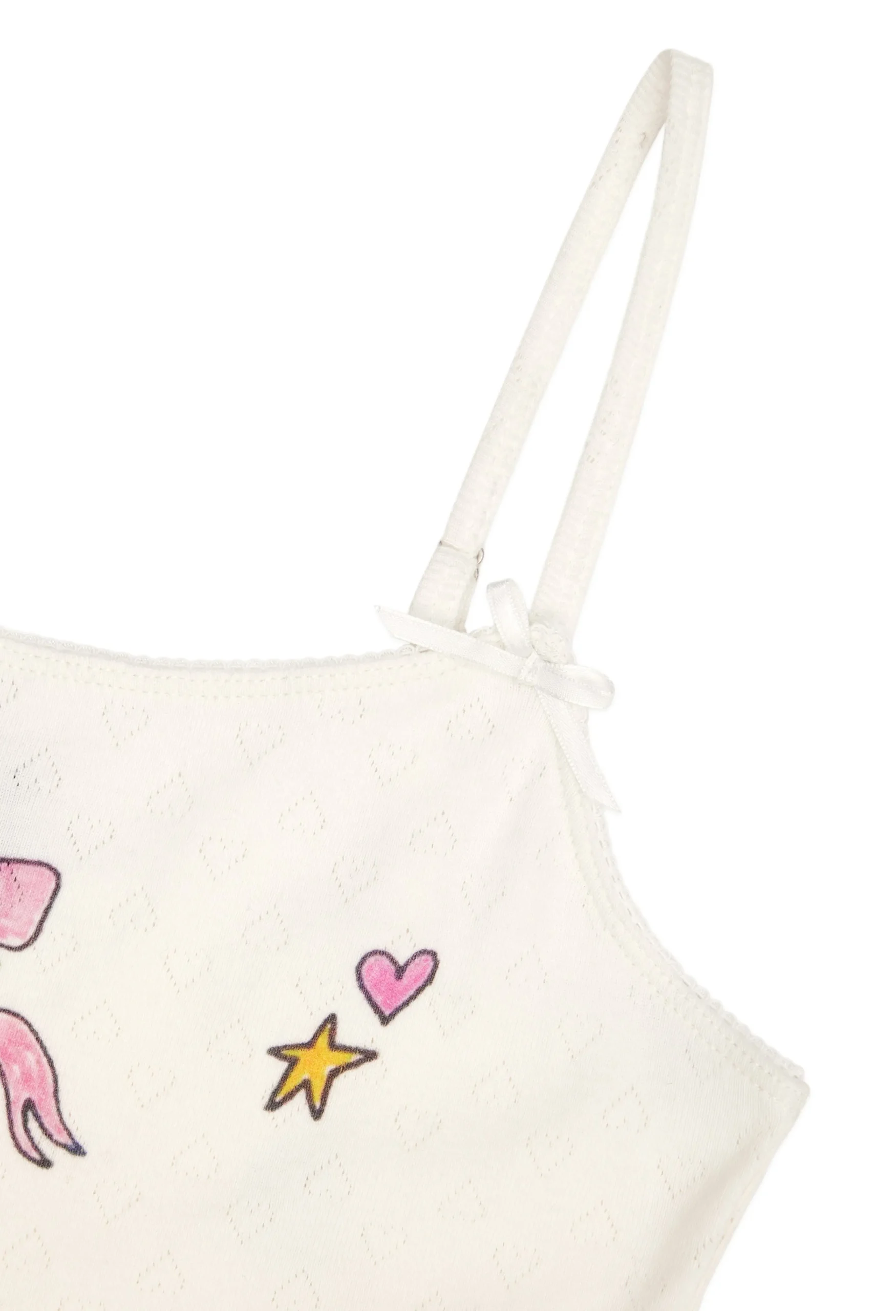 TF X Blo_oberry Little Bow Pointelle Camisole-Teddy Fresh Clearance