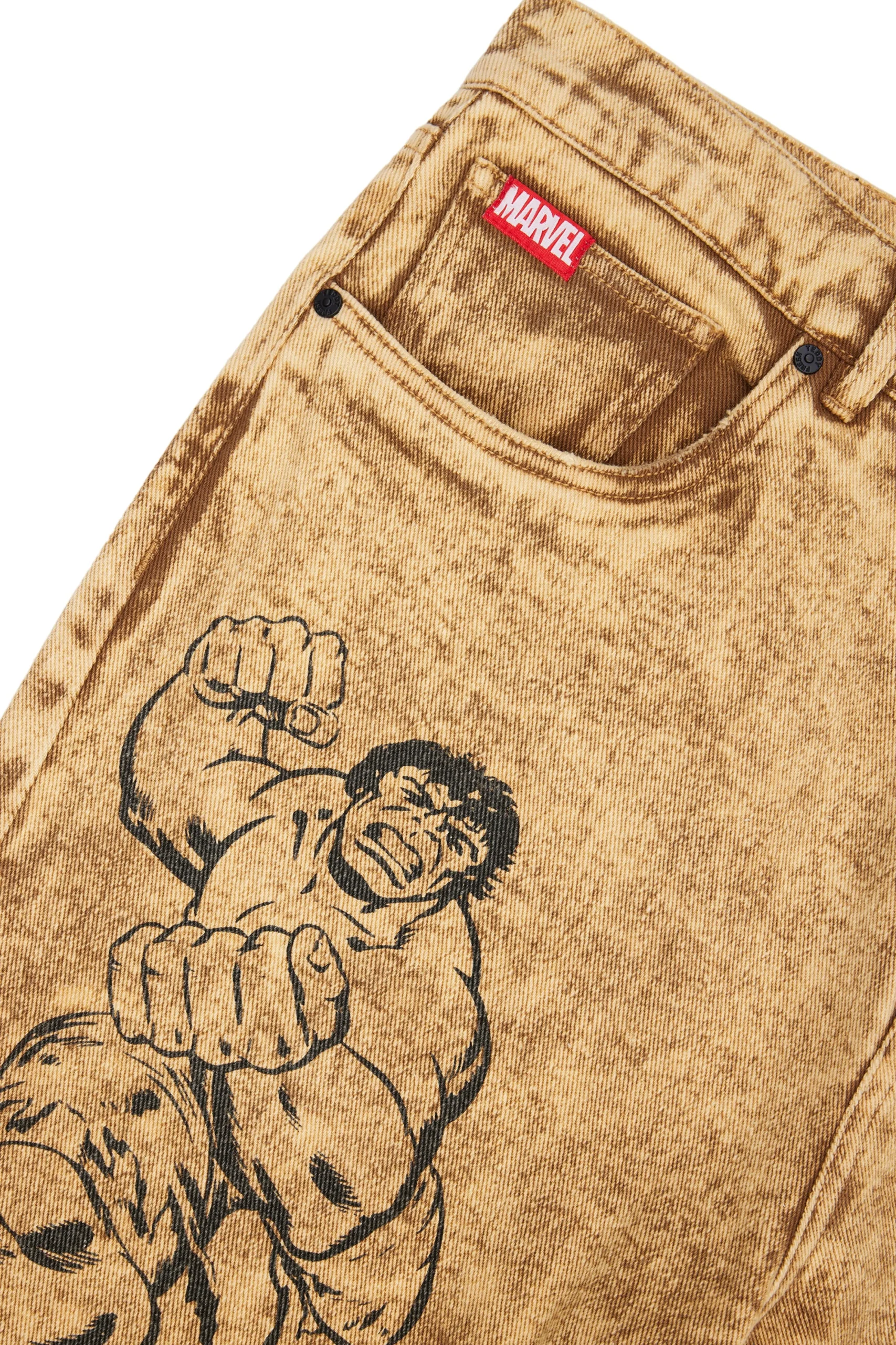 TF X Marvel Acid Wash Jeans-Teddy Fresh Best
