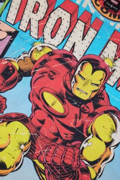 TF X Marvel Iron Man Comic Tee-Teddy Fresh Store