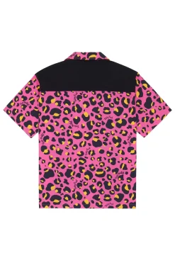 TF X Trixie Leopard Bowling Shirt-Teddy Fresh Cheap