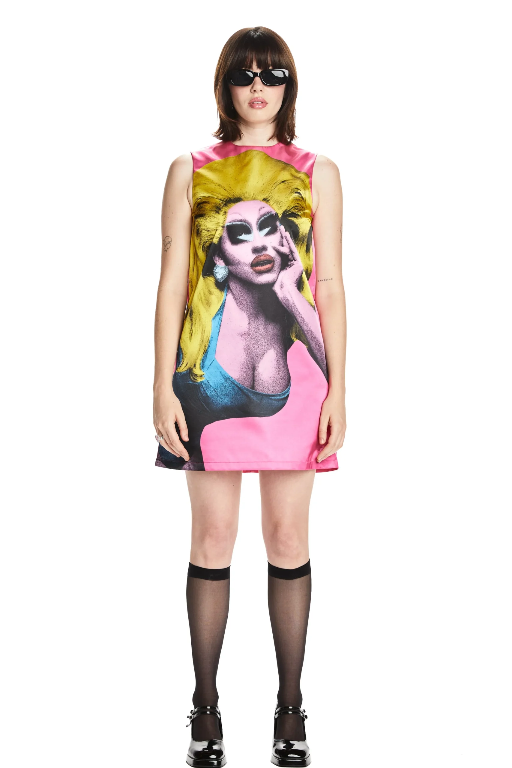 TF X Trixie Portrait Satin A-Line Dress-Teddy Fresh Cheap