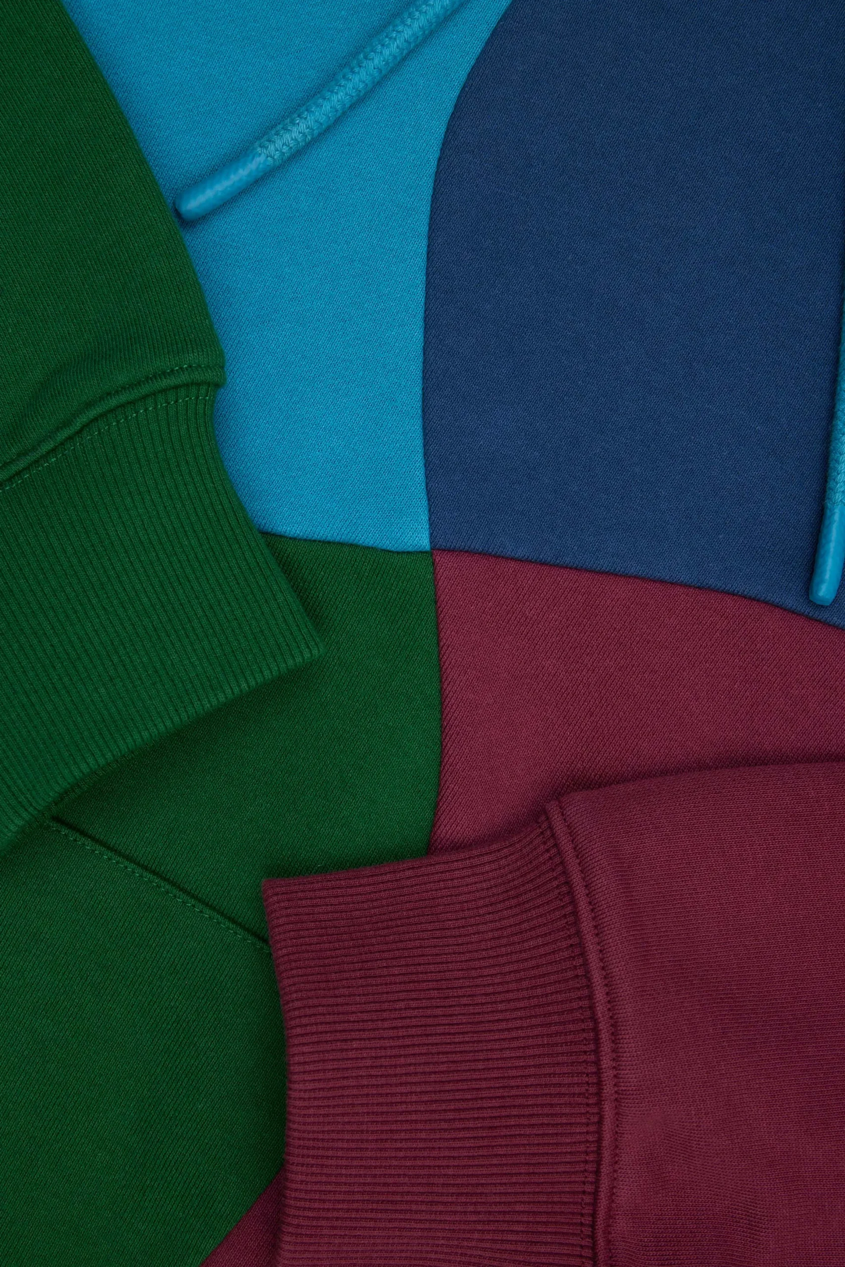 Wave Patchwork Hoodie-Teddy Fresh Hot