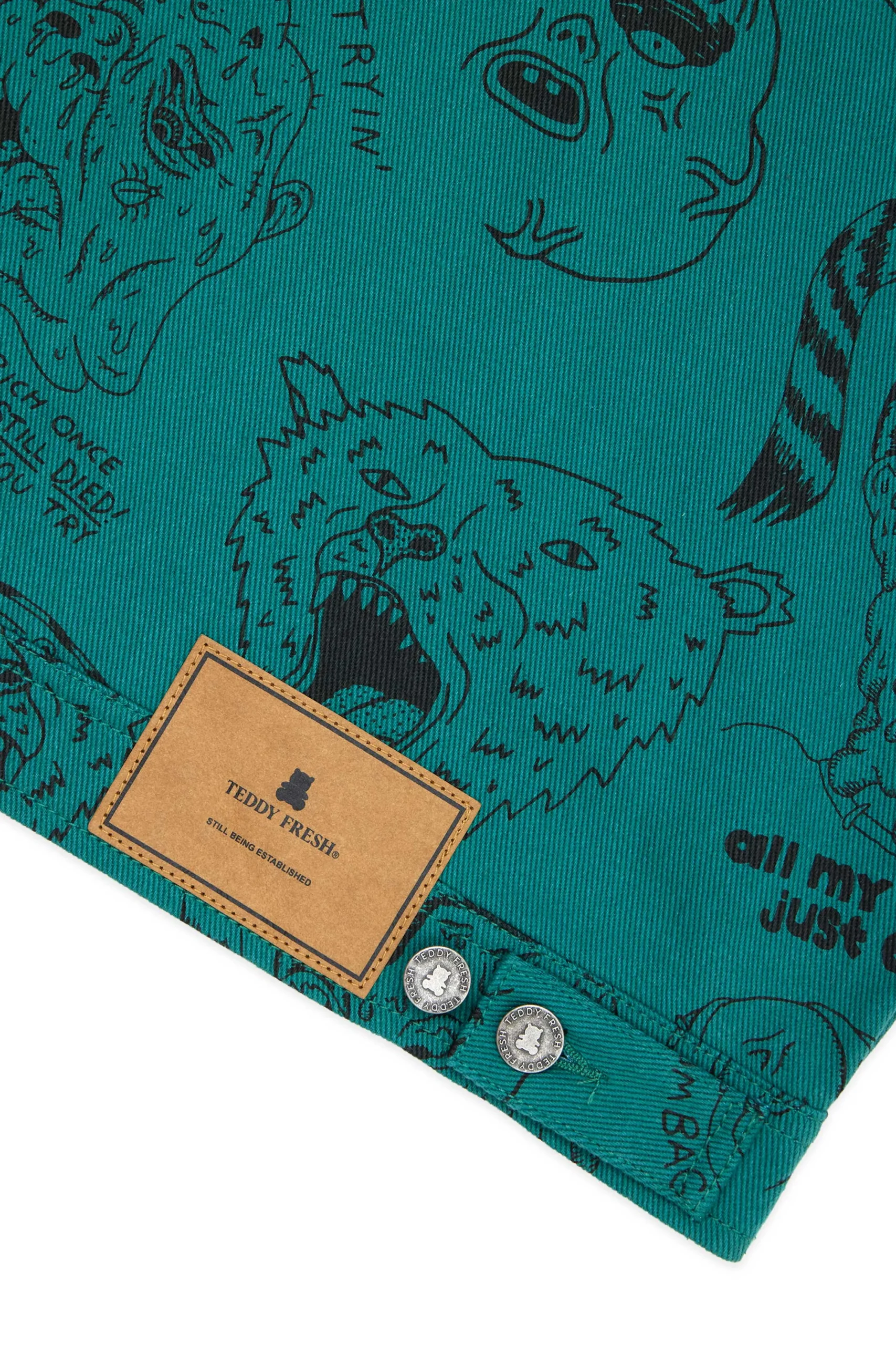Will Laren Sketches Zip Jacket-Teddy Fresh Cheap